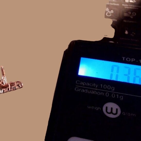 14K Yellow Gold Charm Pendant Number One Grandma 0.36g - Picture 9 of 11